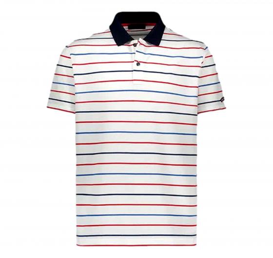 PAUL SHARK Polo Uomo Rigata In Cotone Organico 24411292 Colore Bianco a Righe Multicolore
