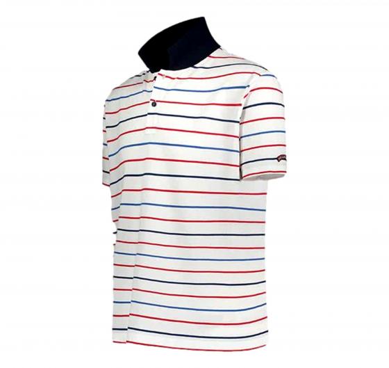 PAUL SHARK Polo Uomo Rigata In Cotone Organico 24411292 Colore Bianco a Righe Multicolore