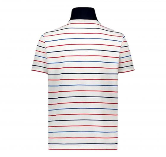 PAUL SHARK Polo Uomo Rigata In Cotone Organico 24411292 Colore Bianco a Righe Multicolore