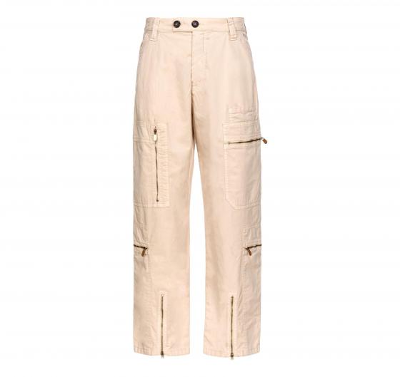 PINKO Pantaloni Donna Matese Multitasca Tricotina Stretch D06 Colore Beige
