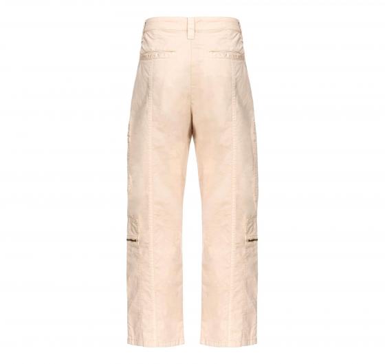 PINKO Pantaloni Donna Matese Multitasca Tricotina Stretch D06 Colore Beige