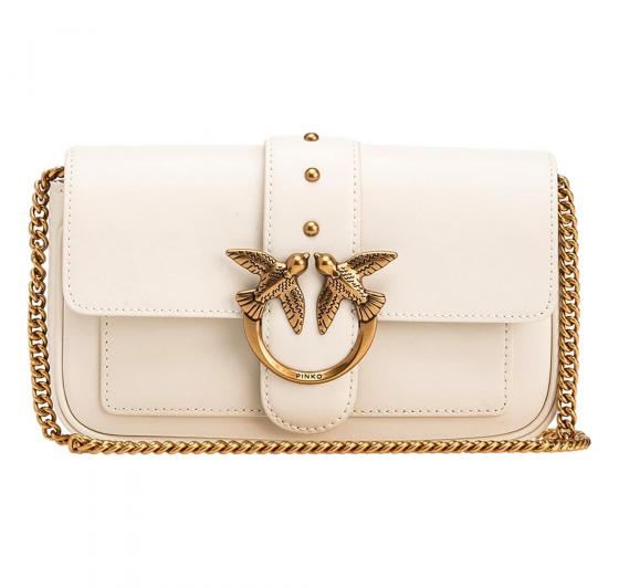 PINKO Borsa Donna Love One Pocket Z14Q Colore Bianco