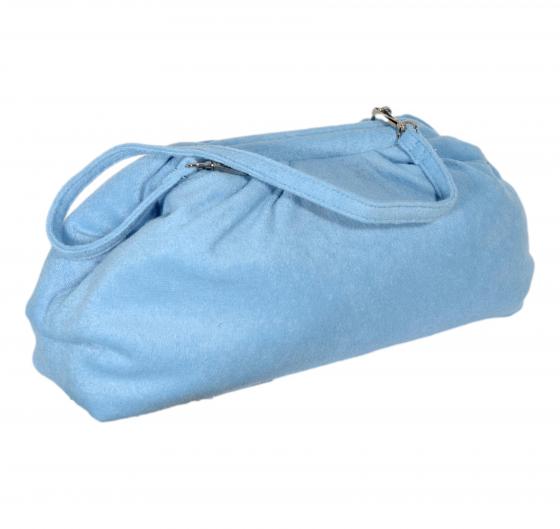 GAELLE PARIS Borsa Donna Maxi Pochette in Spugna GAACW00133 Colore Celeste