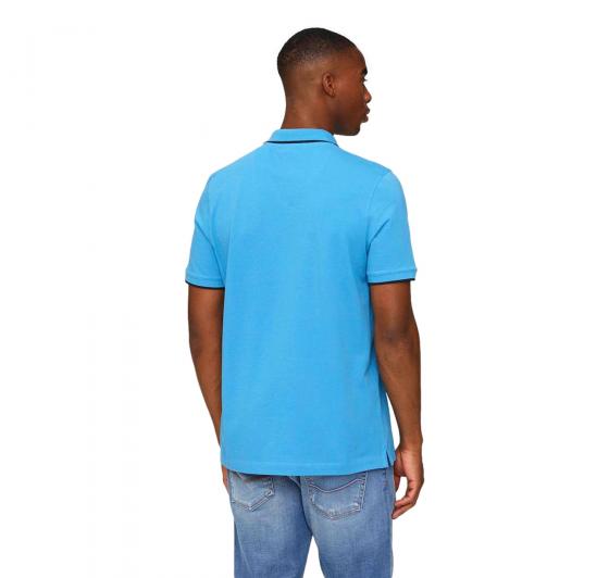 AERONAUTICA MILITARE Polo Basica in Cotone a Manica Corta PO1308 Colore Celeste