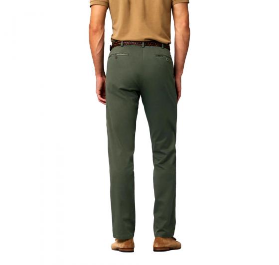 MEYER Pantalone Uomo Fine Micro Print Perfect Fit Modello Oslo 1-5055/26 Colore Oliva