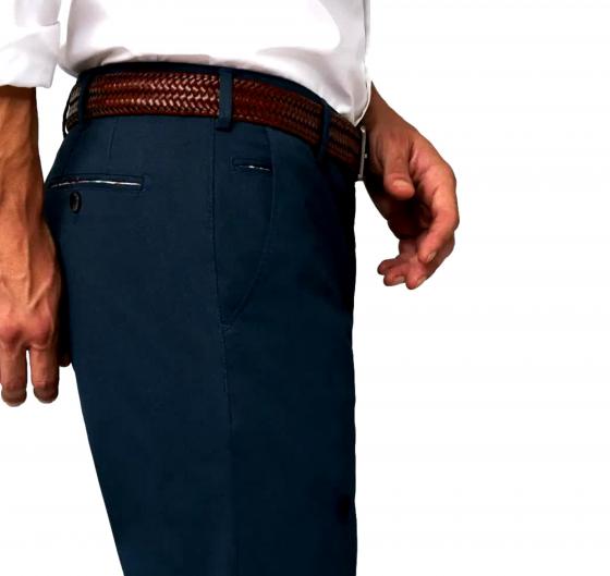 MEYER Citura da Uomo Elastic Leather Belt Materiale Fibra di Cuoio 617/38 Colore Brown
