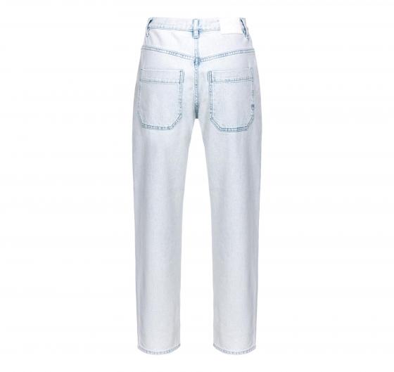 PINKO Jeans Donna Cloe Chino Denim Snow Wash PJQ Colore Denim Chiaro