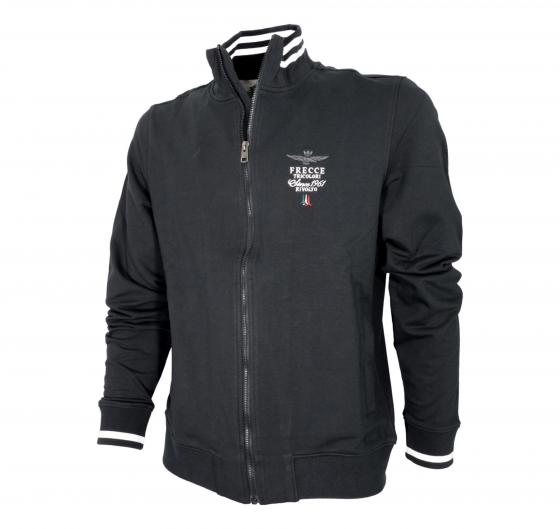 AERONAUTICA MILITARE Felpa Uomo Con Zip Frecce Tricolori FE1756F459 Colore Nero