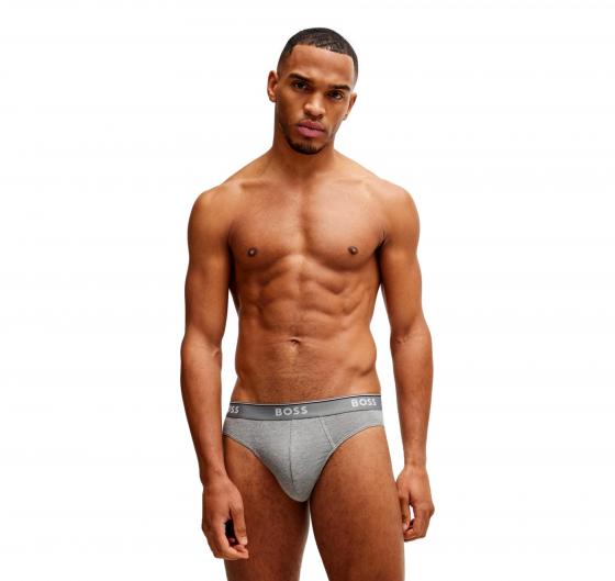 BOSS Slip In Cotone Elasticizzato Elastico In Vita e Logo Confezione Da Tre Multipack Modello BRIEF 3P 50475273 Multicolor
