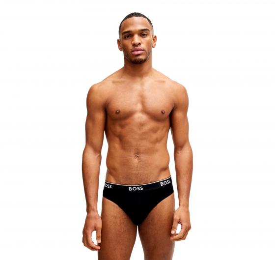 BOSS Slip In Cotone Elasticizzato Elastico In Vita e Logo Confezione Da Tre Multipack Modello BRIEF 3P 50475273 Multicolor