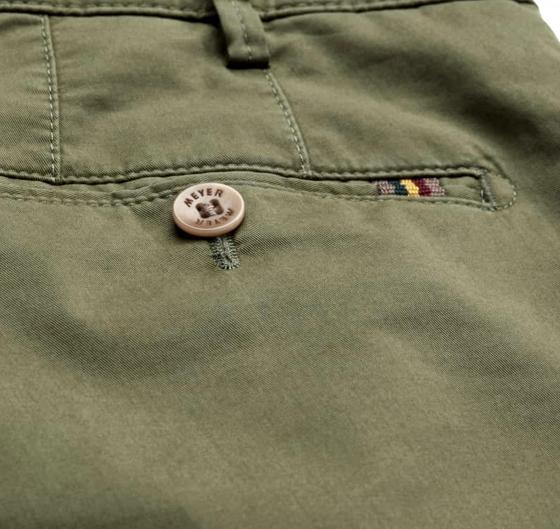MEYER CHINO Bermuda da Uomo Perfect Fit Modello B-Palma 1-3011/26 Colore Oliva