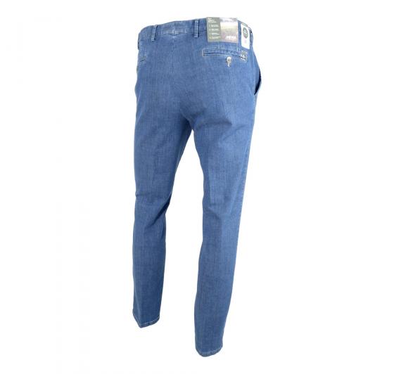 MEYER Pantalone Jeans Uomo Denim Travel Chino Stretch Modello Oslo 1-4167/16 Colore Blu Chiaro