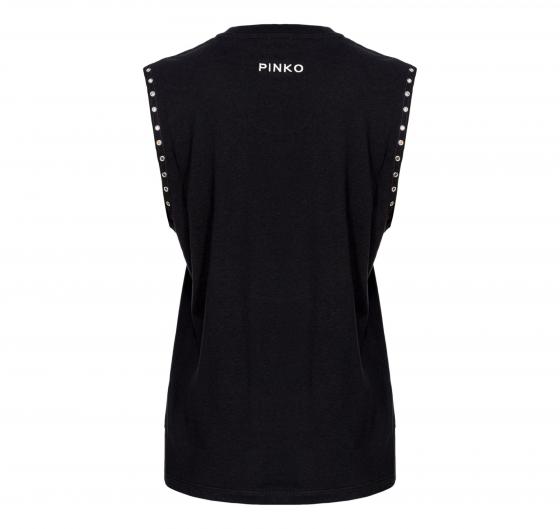 PINKO Tara T-shirt Donna Jersey Stampato Z99 Colore Nero
