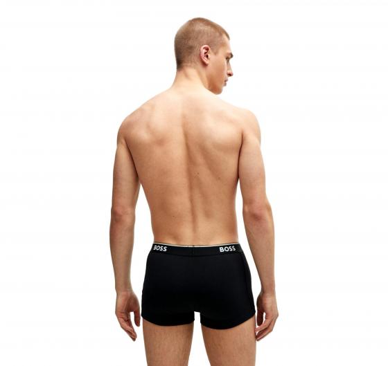BOSS Boxer Cotone Elasticizzato Elastico Logo Confezione Da Tre 50475274 Nero