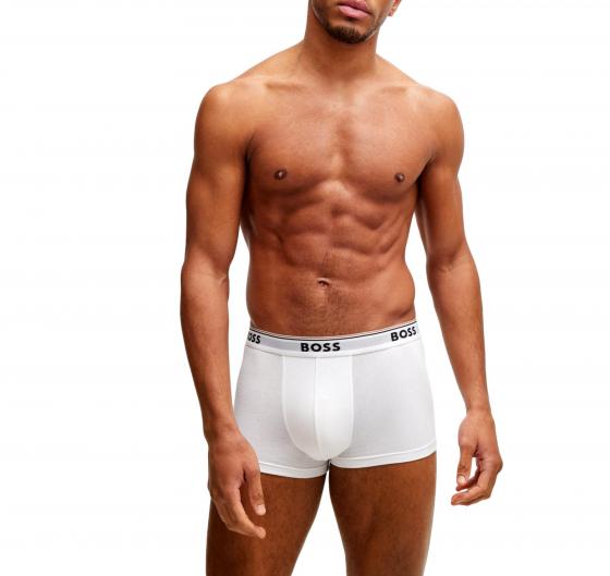BOSS Boxer Uomo In Cotone Elasticizzato Con Logo In Confezione Da Tre 50475274 Bianco Nero Grigio