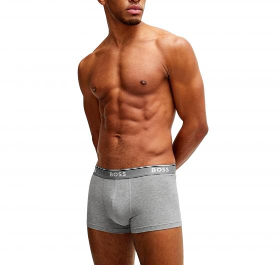 BOSS Boxer Uomo In Cotone Elasticizzato Con Logo In Confezione Da Tre 50475274 Bianco Nero Grigio