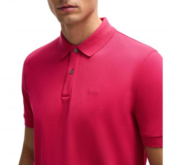BOSS Polo Uomo In Cotone Biologico Con Logo Ricamato PALLAS 50468301 658 Colore Rosa Scuro