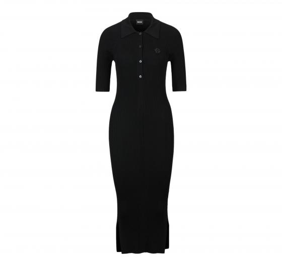 BOSS Vestito Donna Con Chiusura a Bottoni e Doppio Monogramma Modello Formica 50515446 Colore Nero