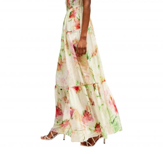 BOSS Abito Donna Con Stampa In Crepe Stropicciato Con Dettagli In Pizzo DACRINA 50514364 Colore Fantasia Multicolore