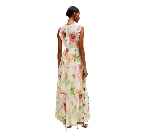 BOSS Abito Donna Con Stampa In Crepe Stropicciato Con Dettagli In Pizzo DACRINA 50514364 Colore Fantasia Multicolore