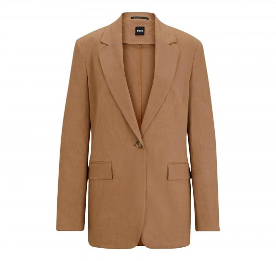 BOSS Giacca Donna Regular Fit In Misto Lino JASENA 50512888 Colore Beige