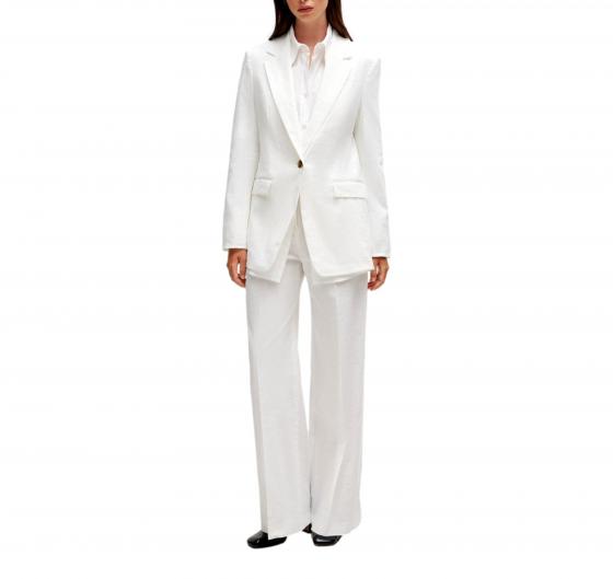 BOSS Giacca Donna Regular Fit In Misto Lino JASENA 50512888 Colore Bianco