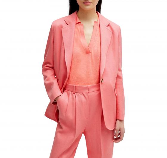 BOSS Giacca Donna Over Relaxed Fit In Twill Di Misto Lino JOPETA 50512882 Colore Orange Light