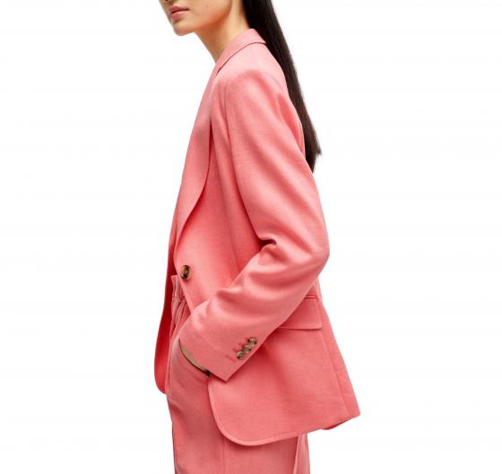 BOSS Giacca Donna Over Relaxed Fit In Twill Di Misto Lino JOPETA 50512882 Colore Orange Light