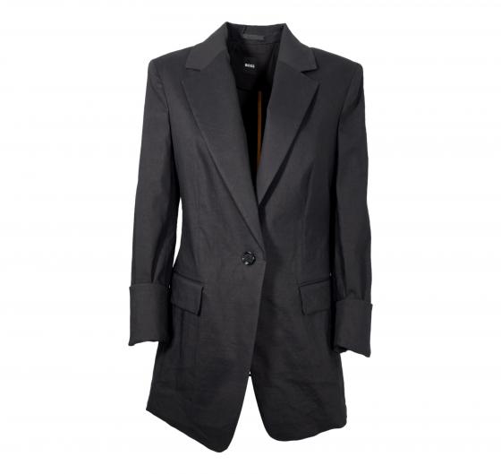 BOSS Giacca Donna Regular Fit In Misto Lino JASENA 50512888 Colore Nero