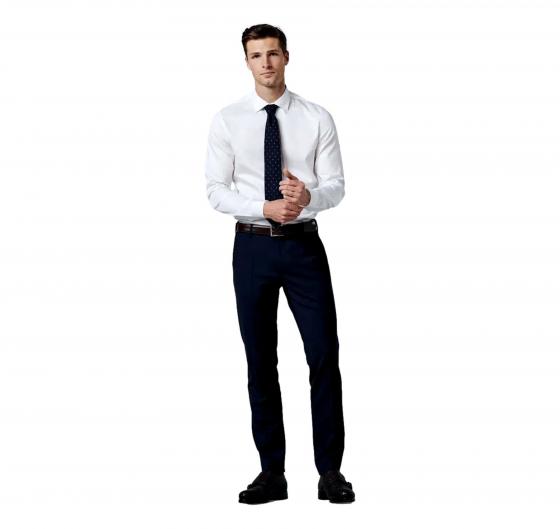 MEYER Pantalone Uomo Modello Oslo Perfect Fit 9-344/17 Colore Blu Marine