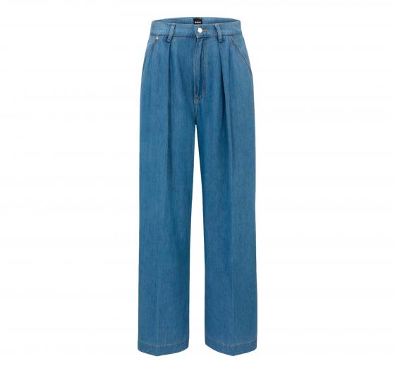 BOSS Jeans Donna Largo Con Pence DENIM WIDE LEG 50509285 Colore Blu Denim