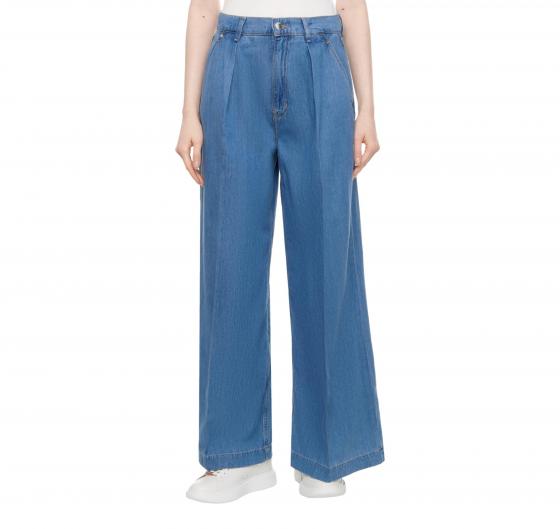 BOSS Jeans Donna Largo Con Pence DENIM WIDE LEG 50509285 Colore Blu Denim