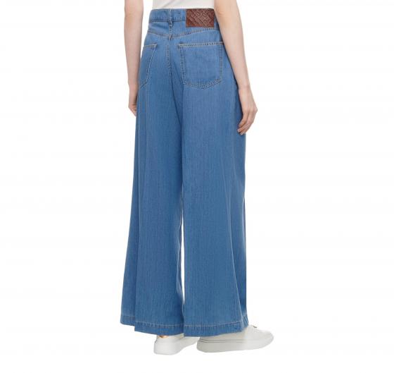 BOSS Jeans Donna Largo Con Pence DENIM WIDE LEG 50509285 Colore Blu Denim