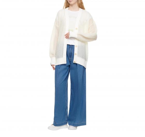 BOSS Jeans Donna Largo Con Pence DENIM WIDE LEG 50509285 Colore Blu Denim
