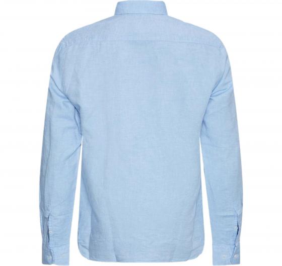 BOSS Camicia Uomo Vestibilita' Casual Lino e Cotone 50513661 Colore Celeste