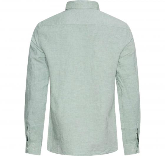 BOSS Camicia Uomo Vestibilita' Casual Lino e Cotone 50513661 Colore Verde Salvia