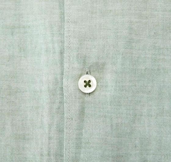BOSS Camicia Uomo Vestibilita' Casual Lino e Cotone 50513661 Colore Verde Salvia