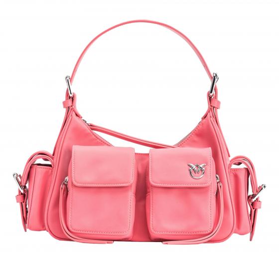 PINKO Borsa Donna Cargo Bag Recycled Nylon P31N Colore Rosa