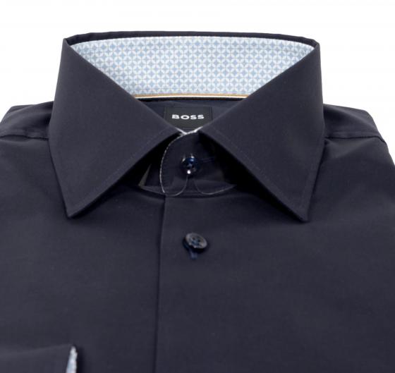 BOSS Camicia Uomo Slim Fit In Popelin Di Cotone Facile Stiro Modello 50512842 Colore Blu