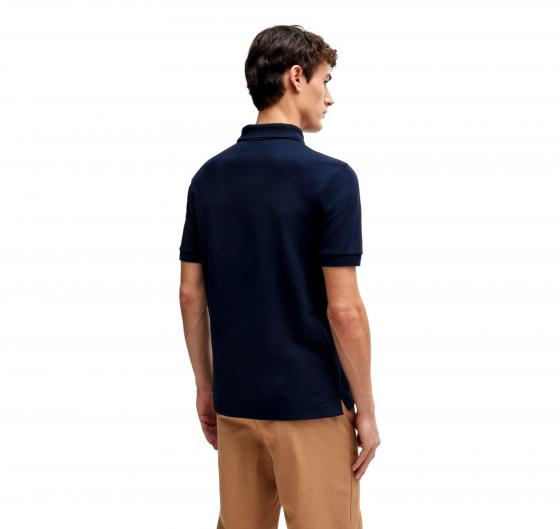 BOSS Polo Uomo In Cotone Mercerizzato Con Zip Slim Polston 11 50513375 Colore Blu
