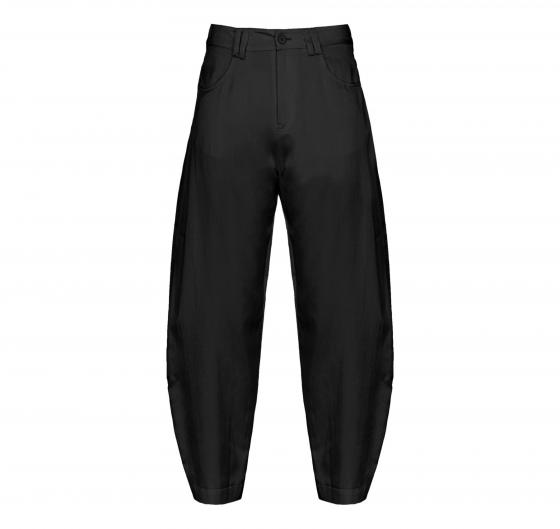 PINKO Pantalone Donna Pollock Satin Cotone e Viscosa Z99 Colore Nero