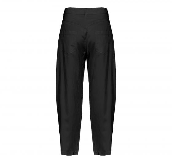 PINKO Pantalone Donna Pollock Satin Cotone e Viscosa Z99 Colore Nero