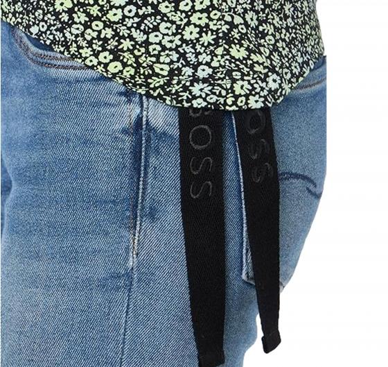 BOSS T-shirt Donna con maniche ad aletta coulisse laterale e stampa stagionale 50511352 Erucha Colore Verde