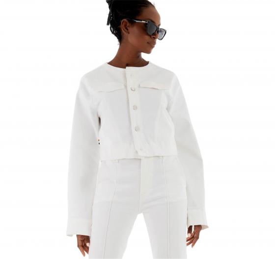 BOSS Giacca In Denim Donna 50514580 Denim Jaket 12.0 Colore Bianco