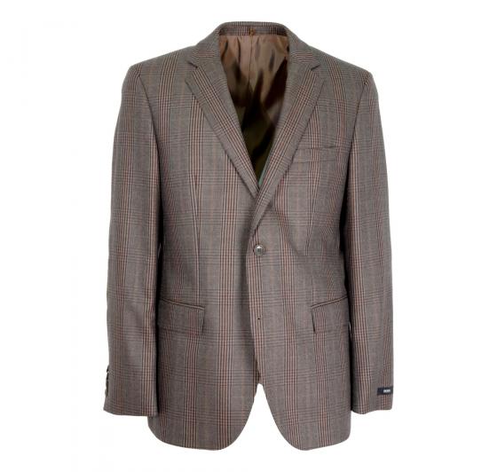 HUGO BOSS Giacca Uomo 50169117 Quadro Galles Con Toppa Regular Fit