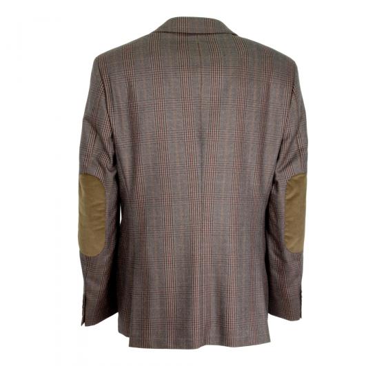 HUGO BOSS Giacca Uomo 50169117 Quadro Galles Con Toppa Regular Fit