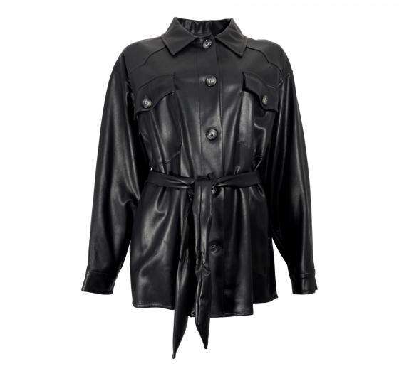LISA KOTT Giacca Donna In Similpelle LK2052 Colore Nero