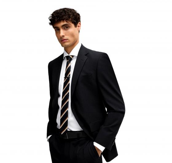 BOSS Camicia Regular Fit In Twill Di Cotone Elasticizzato Dettagli Modello H-JOE-SPREAD-C1-222 50479948 Colore Bianco
