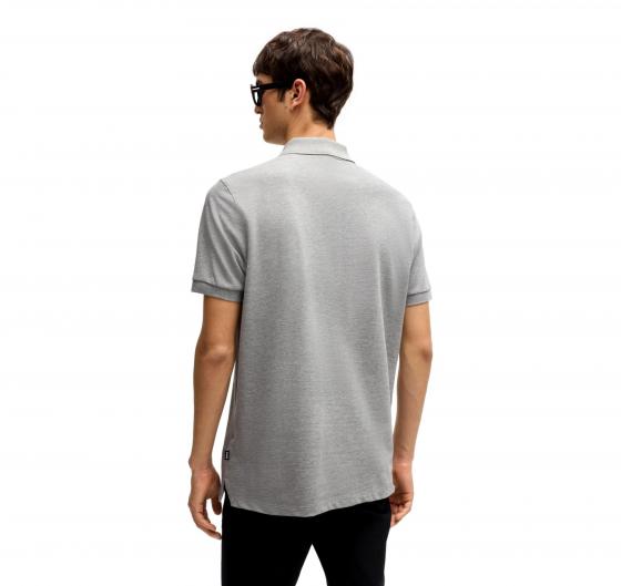 BOSS Polo Uomo In Cotone Biologico Con Logo Ricamato PALLAS 50468362 041 Colore Grigio