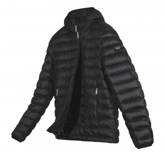 PAUL SHARK Giubotto Uomo In Piuma Ultralight Con Cappuccio Staccabile C0P2008 Colore Nero